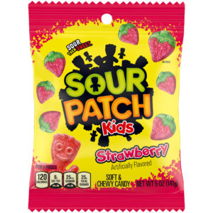 Sour Patch Kids Strawberry 3.6oz Peg Bag 12ct